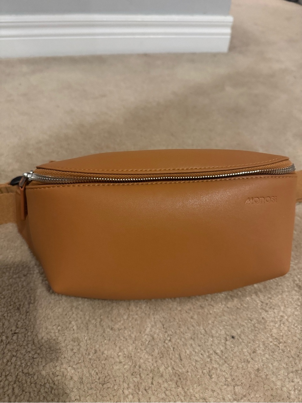 NWOT - Monos Metro Sling bag - Tan Vegan Leather